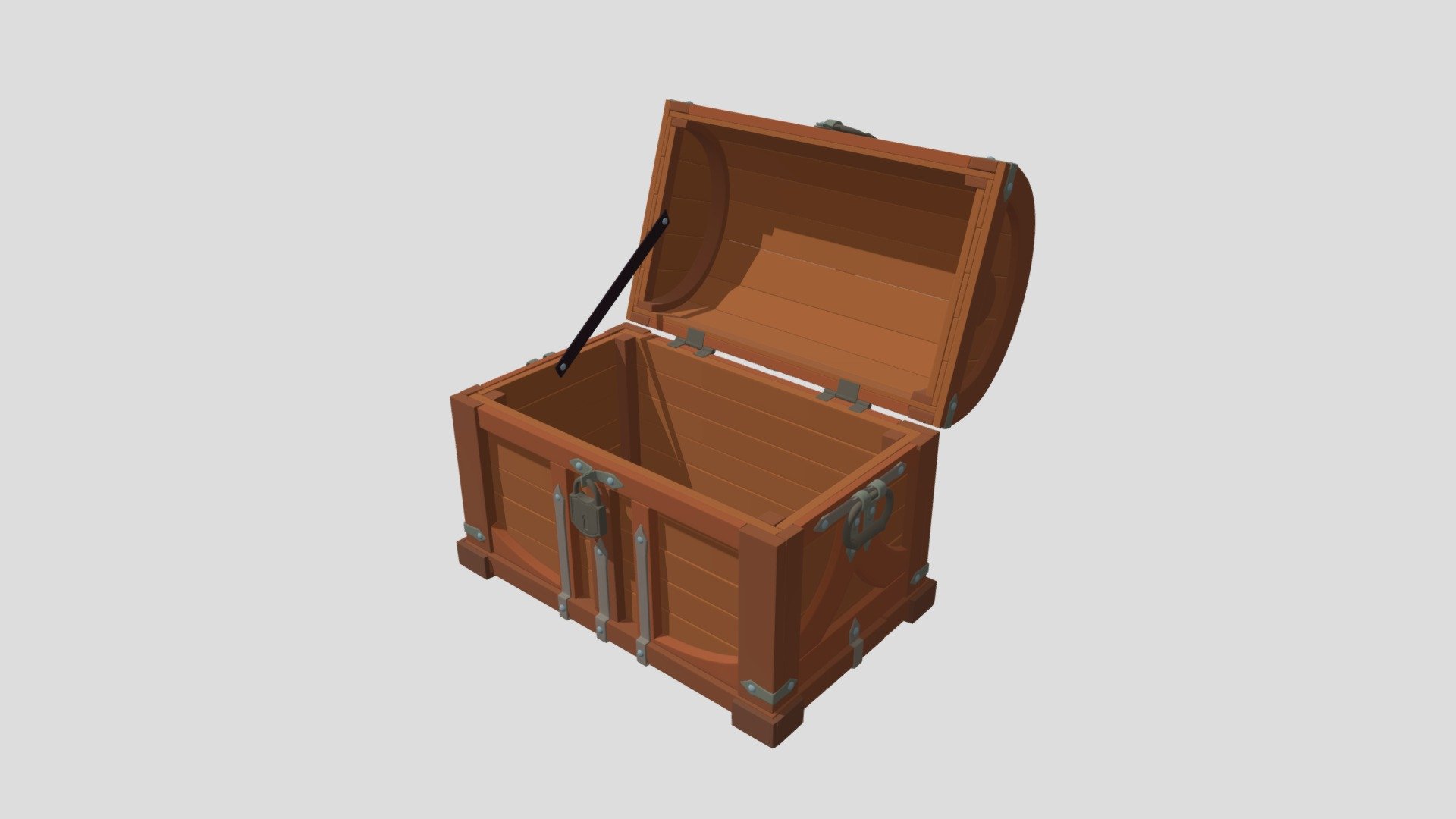 Chest HighPoly fox XYZSchool