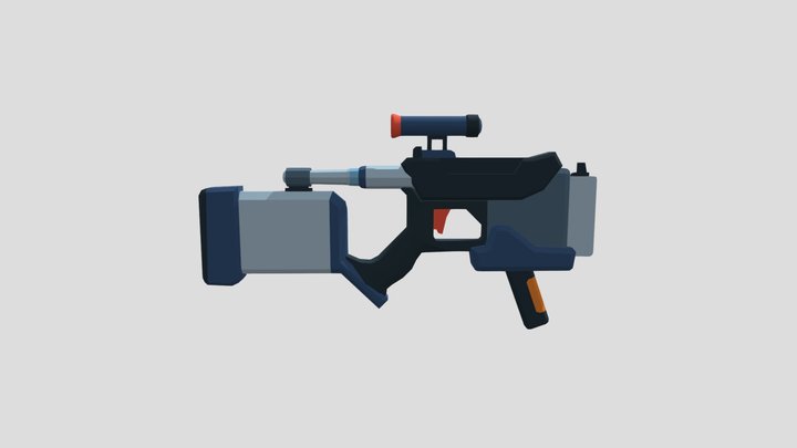 Sci-Fi Gun 10 from Toon Sci-Fi Guns 02 series 3D Model