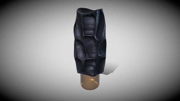 Candle-shaped wine bottle sleeve 3D Model