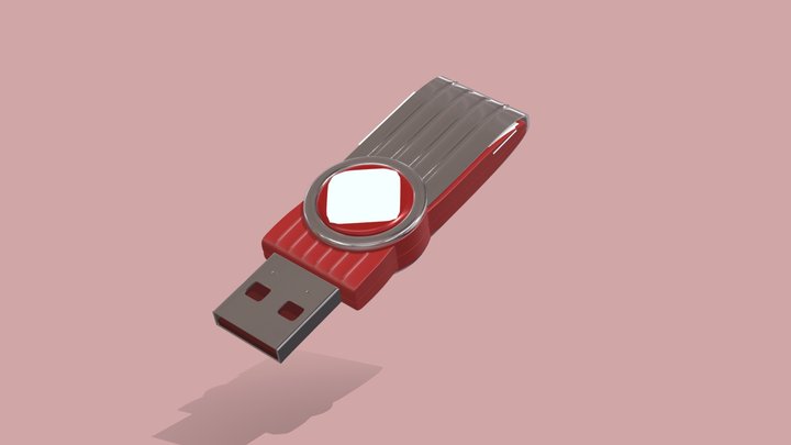 USB STICK ANIMATED - KINGSTON DT101 G2 3D Model