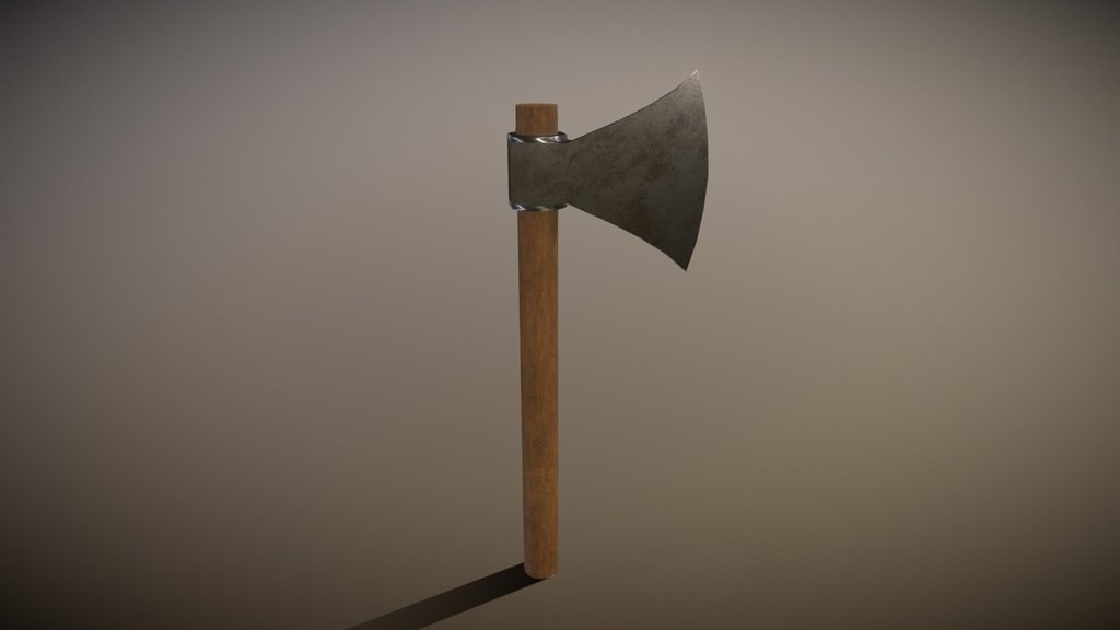 Medieval Iron Axe | 3D Model