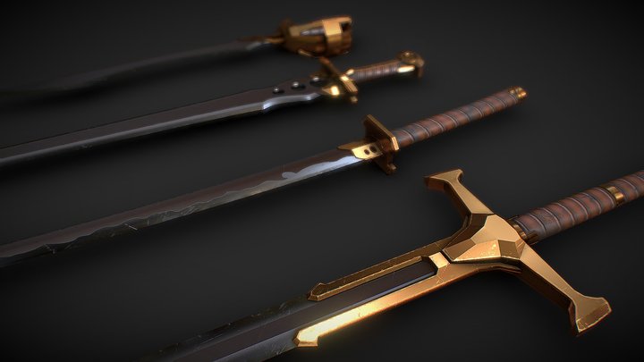 SciFantasy Sword Pack 2 3D Model