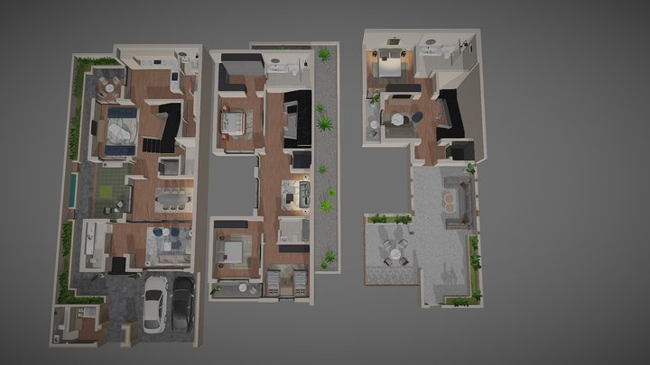 ALLEGRIA _ Villa Type - A 3D Model
