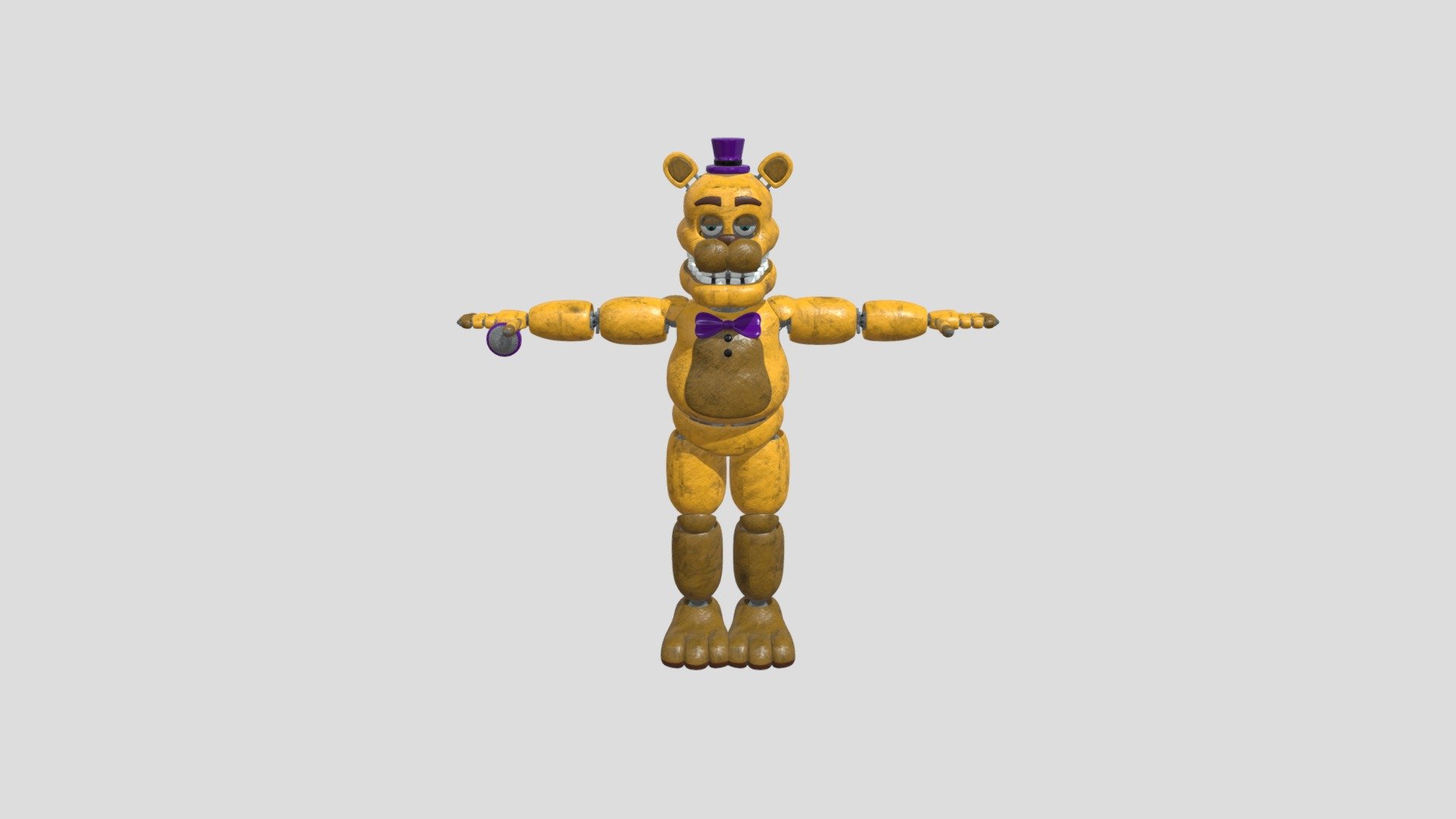 Minecraft Fredbear [FNAF] - Download Free 3D model by