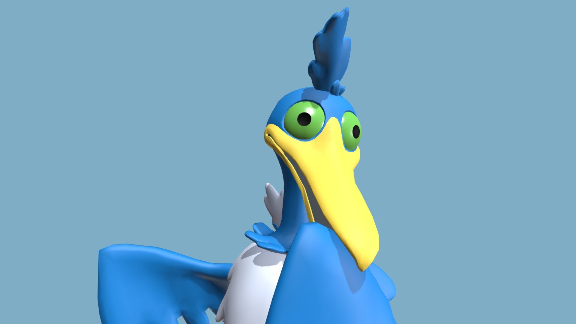 Cramorant Preening - 3D model by Sky (Stephanie) Strzelecki ...