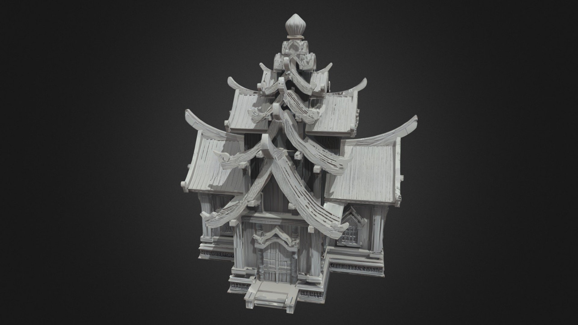 Ancient Temple Building - 3D model by Korvana Studio (@korvanastudio ...