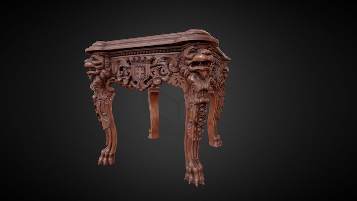 Lion Table 3D Model