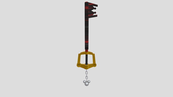 Riku's Kingdom Key 3D Model