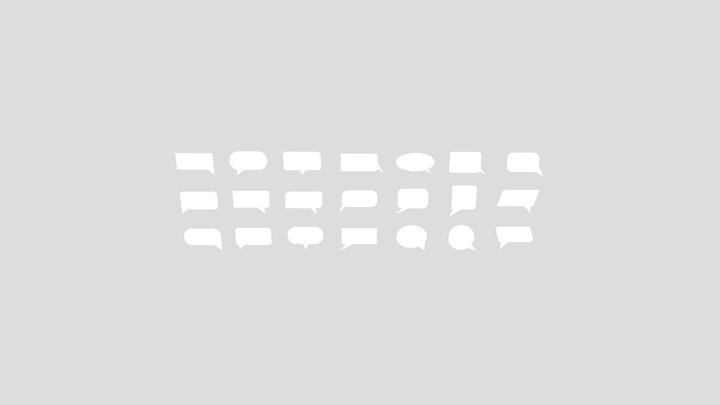 Cartoon Speech Bubble Pack 3D Model