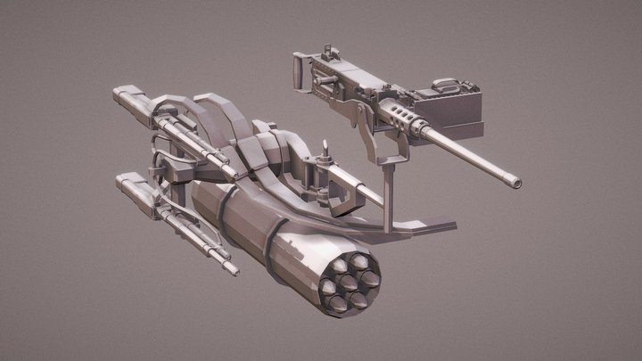 UH-1B Weapons System 3D Model