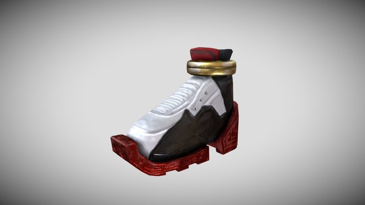 Shadow The Hedgehog Air Shoes (Movie) 3D Model