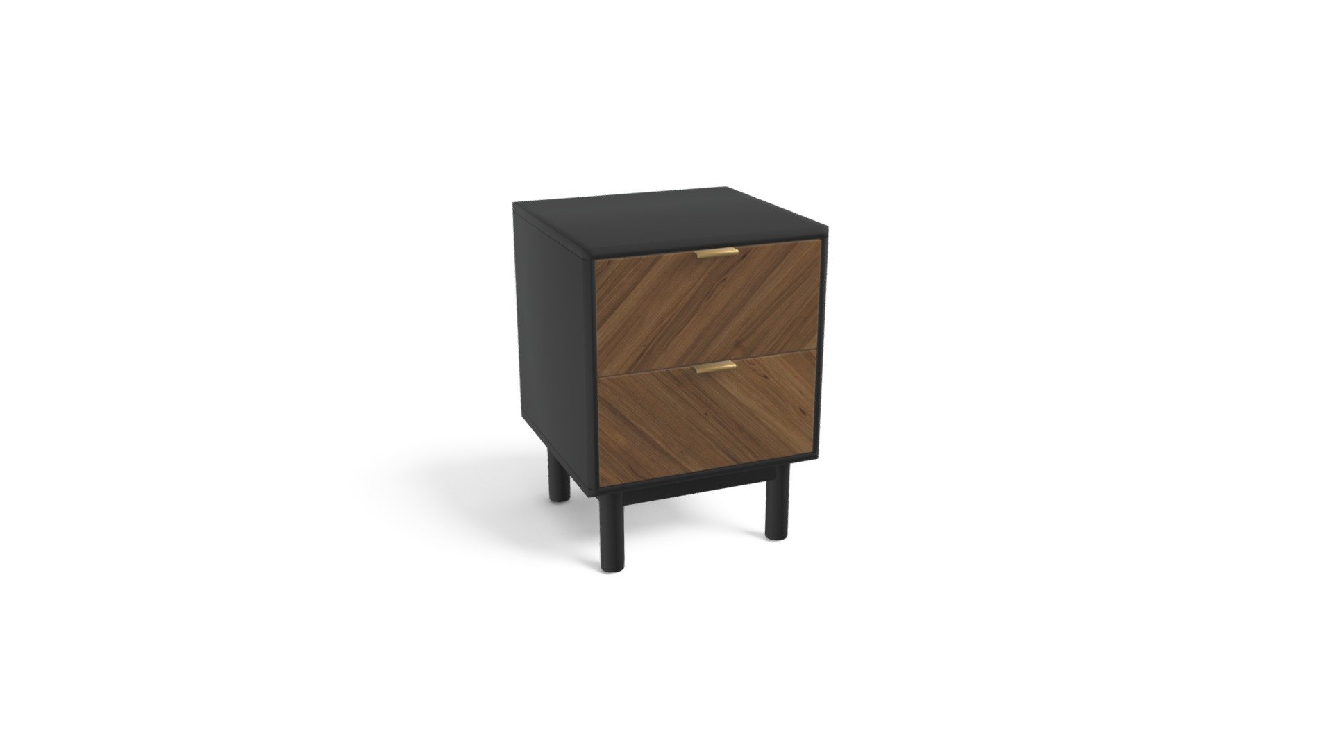 Belgrave Bedside Table, Dark Stained Oak