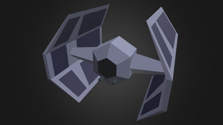 TIE Advanced X2 MS-DOS 3D Model