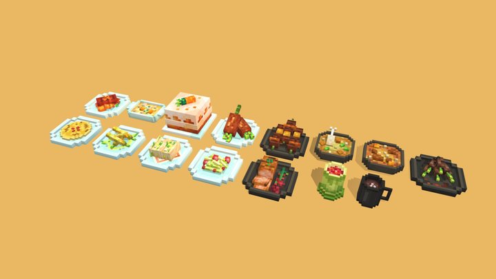 Placeable Food 3D Model