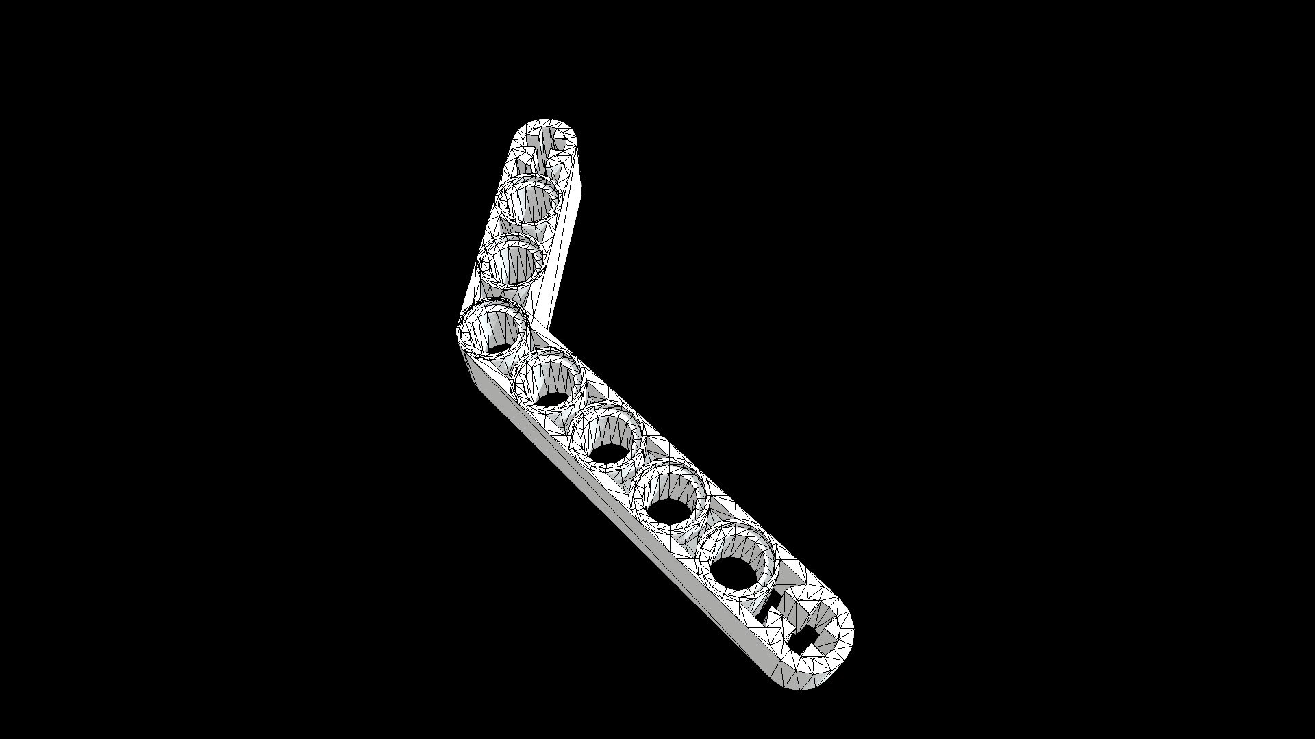 Liftarm Modified Bent Thick 1 x 9 (6 - 4)
