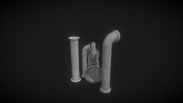 Old Pipes 3D Model