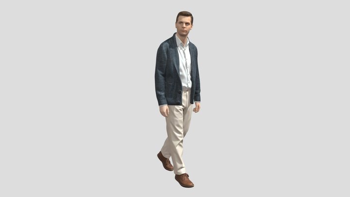 Smart Casual Knit Cardigan and Chinos – Modelo 3D gratuito STL