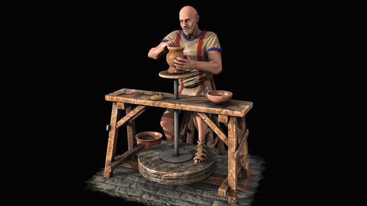 Roman Pottery workshop - free download – Kostenloses 3D-Modell STL