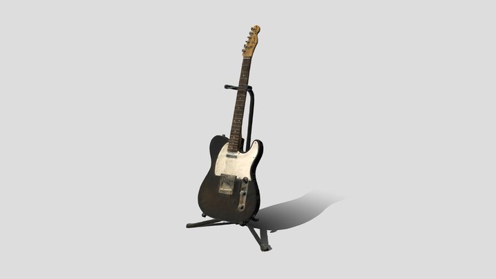 Electric Guitar - Fender Telecaster (Luma AI) 3D Model