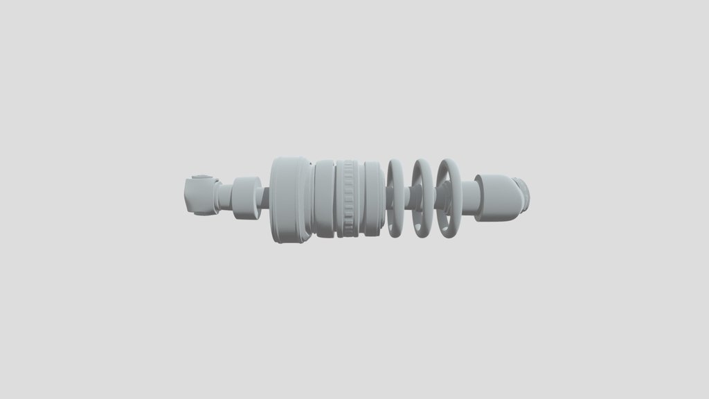 High-quality photorealistic motorcycle shock
