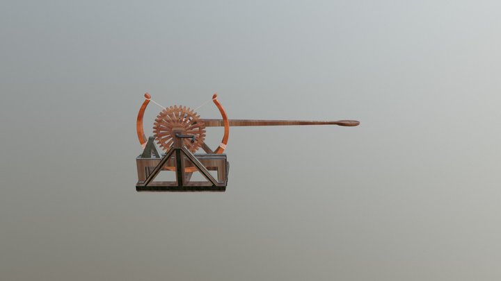 Leonardo Da Vinci's Catapult 3D Model