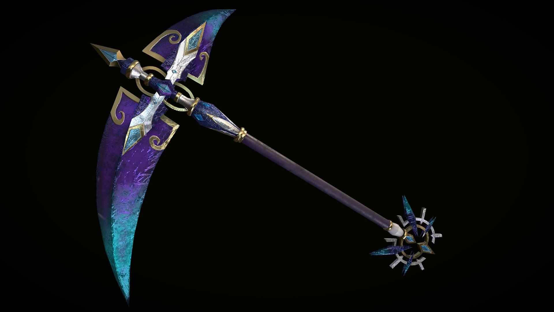 Gem Scythe - 3d Model By Hanna Marmol (@hanna Marmol) [432685c] - Sketchfab