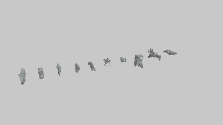 XYZ Bloking 3D Model