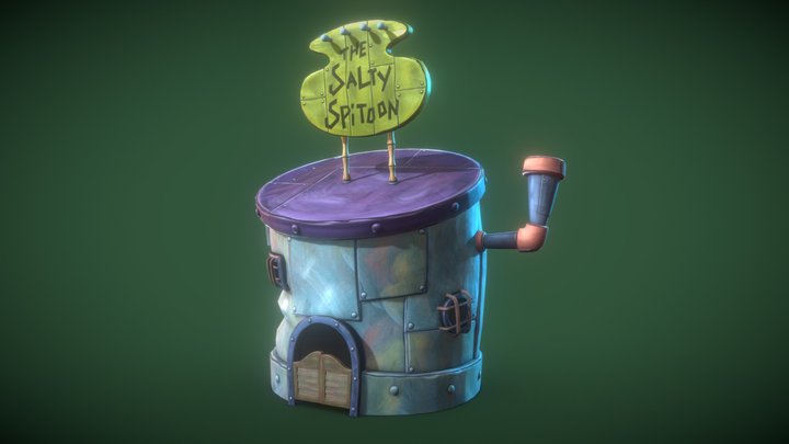 The Salty Spitoon | Bikini Bottom Tales. 3D Model
