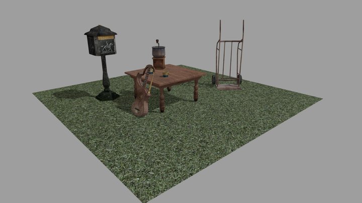 DAE 5 Finished props - Grandma's house 3D Model