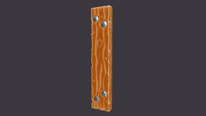 Wood Plank 3D Model