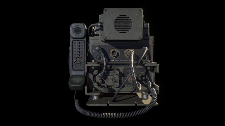 Barrett PRC-2082 Radiostation 3D Model