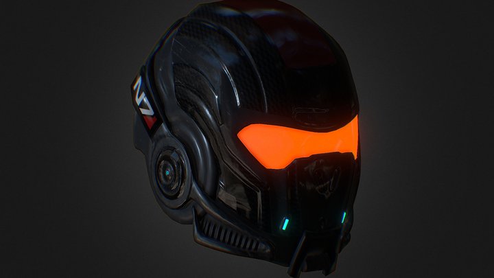 N7 Helmet - Mass Effect 3D Model