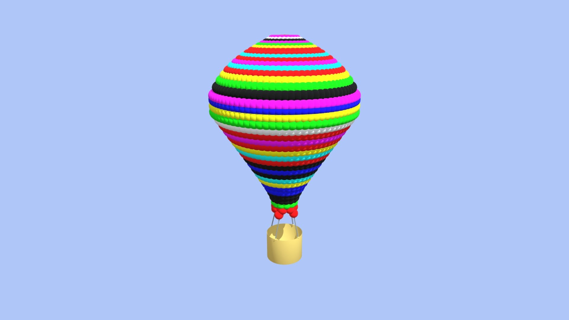 Air balloon — Sketchfab embed 3D viewer