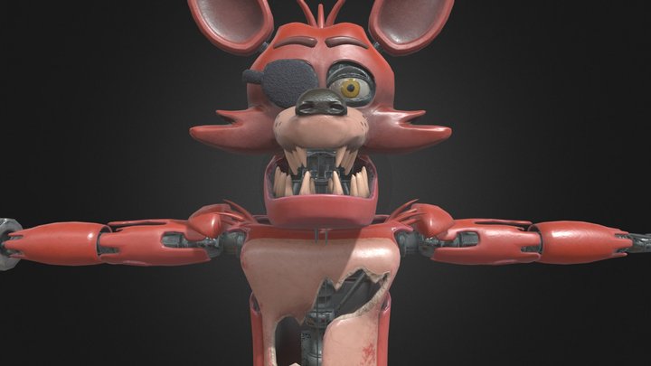 Foxy (FNaF HW2) [MODEL EDIT] – Kostenloses 3D-Modell STL
