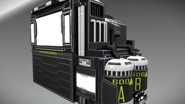 Industrial Building 3D Model