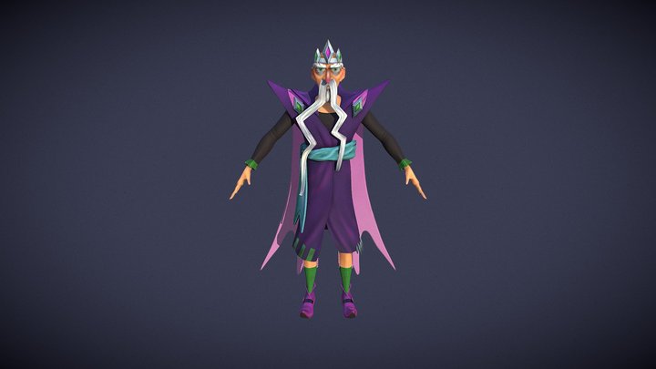 Necromancer Wizard 3D Model