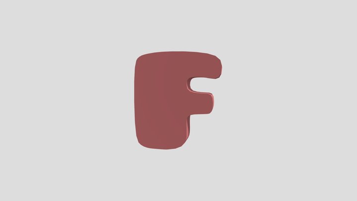 F 3D Model