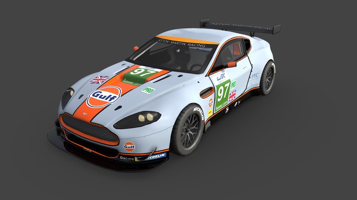 Aston Martin V8 Vantage (2008) 3D Model
