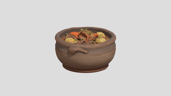 3D Rustic Ceramic Bowl