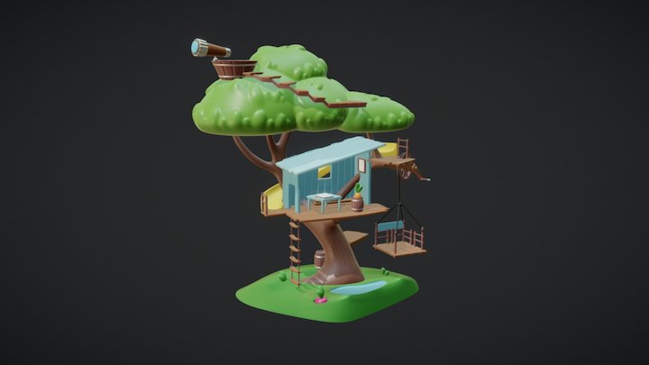 Peter rabbit - TreeHouse 3D Model
