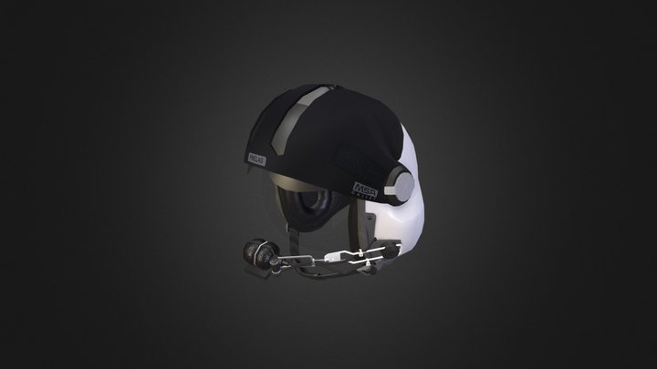 RAF pilot helmet 3D Model