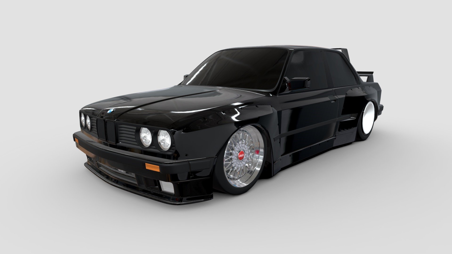 BMW E30 Wide Body Kit - Blender 3d - 3D model by Cherkasov Mykyta ...