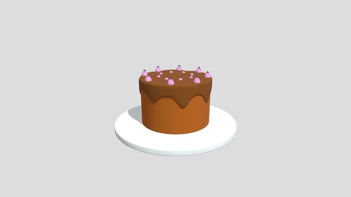 Cake model for free 3D Model