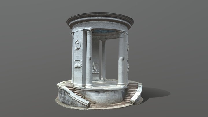 Rotunda in honor of Moscow anniversary 3D Model