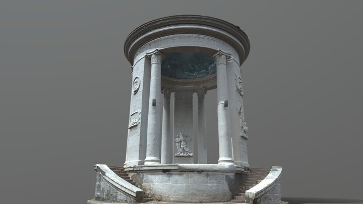 Rotunda in honor of Moscow anniversary 3D Model
