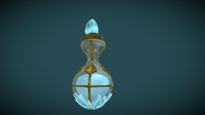 [School_Project] Ice Buff Potion 3D Model