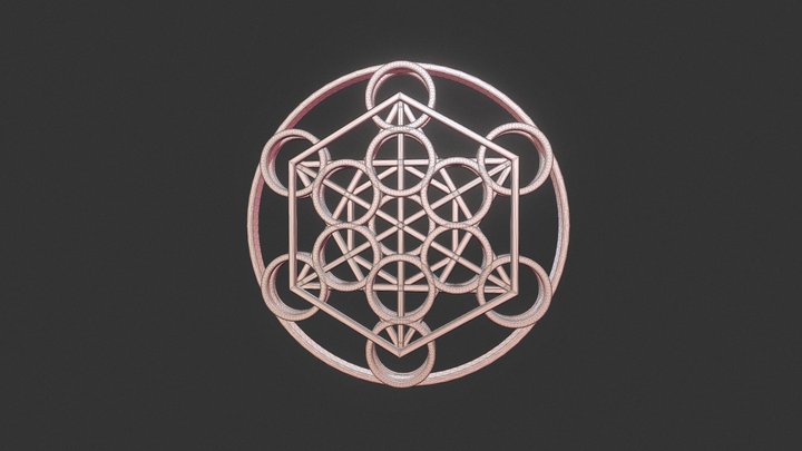 Metatron's Cube 3D Model