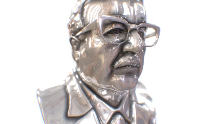 Salvador Allende Bust 3D Model