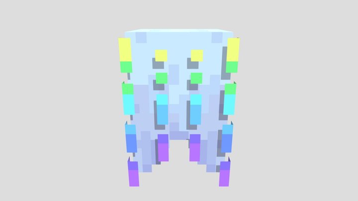 blue comb jelly from Alexs mobs 3D Model