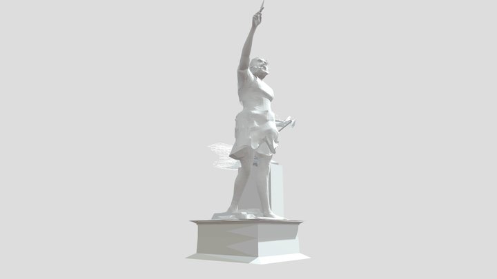Vulcan Statue, Birmingham, Alabama. 3D Model